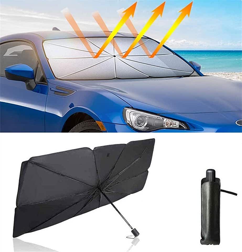 Зонт солнцезащитный для лобового стекла автомобиля / экран на лобовое стекло