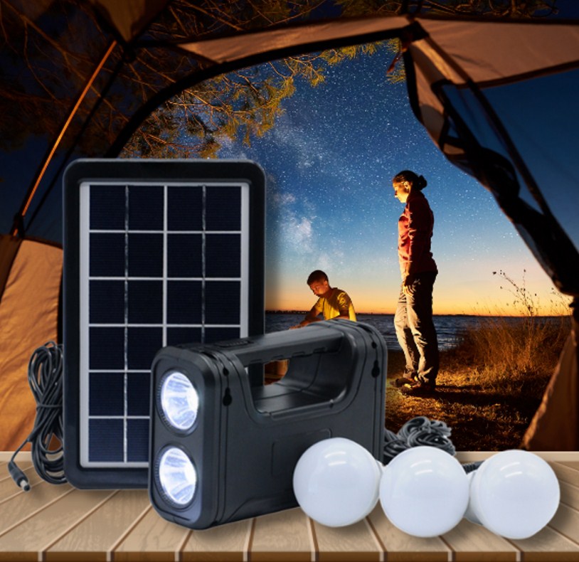 Домашняя солнечная система освещения GD-8017
