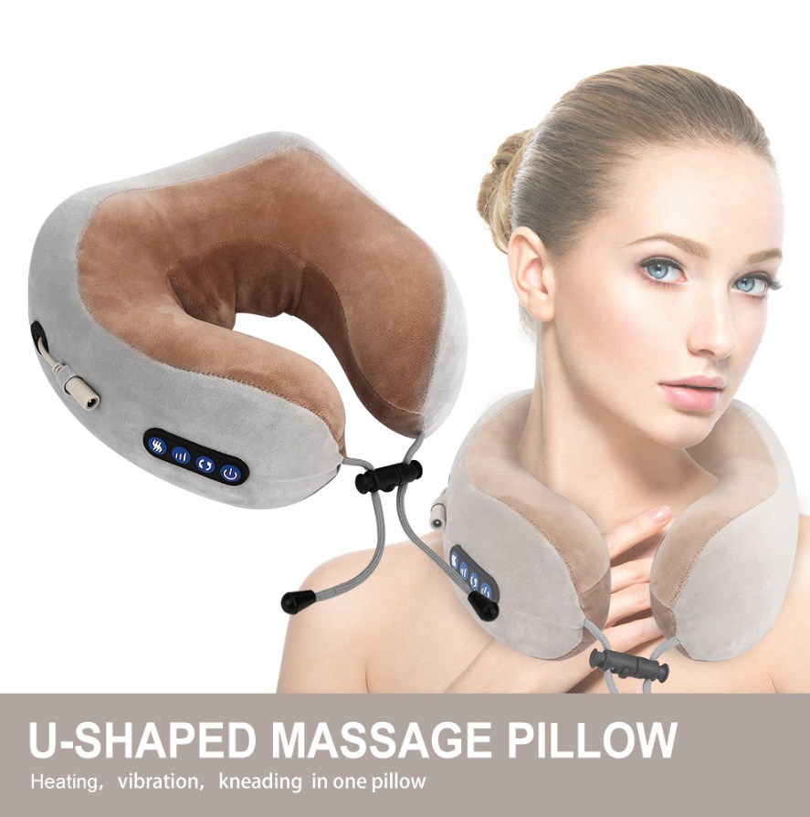 Многофункциональная массажная подушка, перезаряжаемый электрический массажер для шеи ms2.