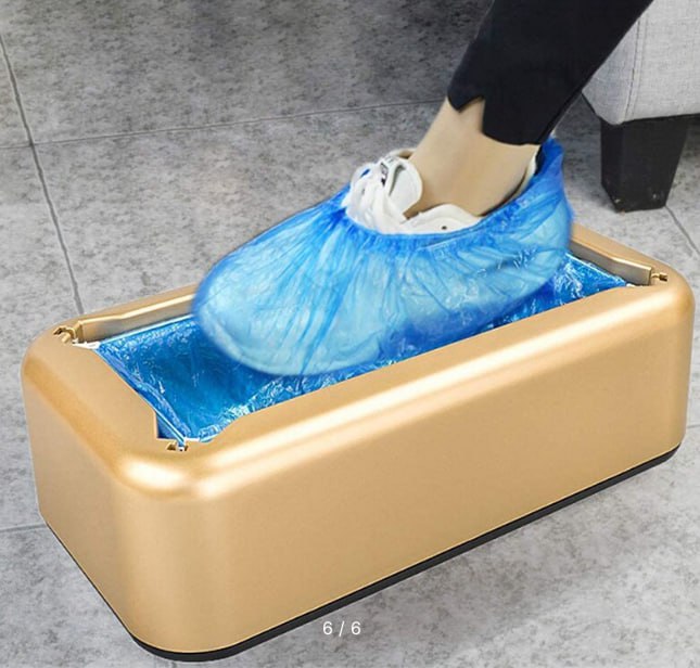Автоматический одноразовый пылезащитный чехол для обуви, водонепроницаемый диспенсер для галош, машина.