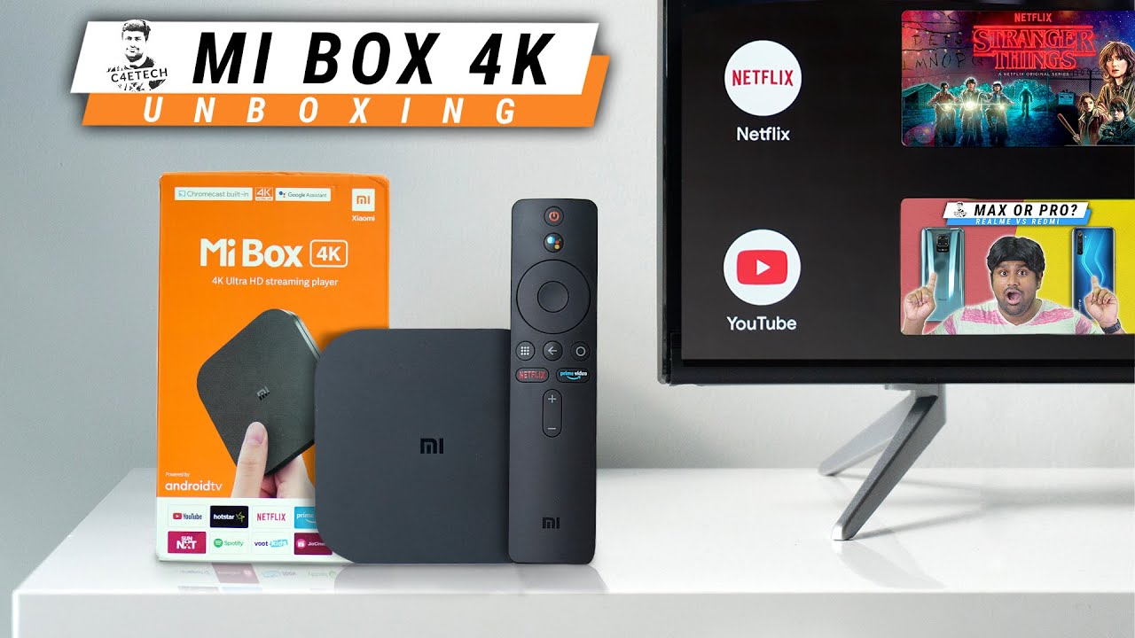 Xiaomi MI TV BOX 4K, последняя версия умного интеллектуального медиаплеера atv9